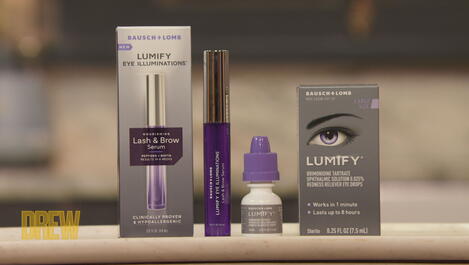 Drew Barrymore Reviews New Lumify Eye Illuminations Products for Healthy-Looking Eyes | In a Minute