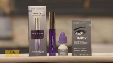Drew Barrymore Reviews New Lumify Eye Illuminations Products for Healthy-Looking Eyes | In a Minute