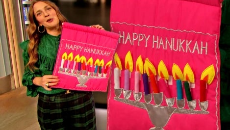 Drew and menorah