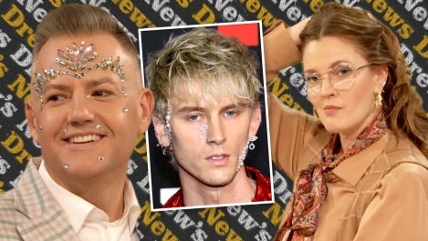 Drew, Ross with sparkle makeup
