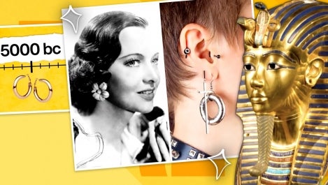 Archival shots of earring usage!