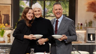 Cristina Ferrare and Drew Taste Their Lemon Pasta