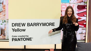 Drew Barrymore Reacts to BIG 50th Birthday Surprise from Pantone! 