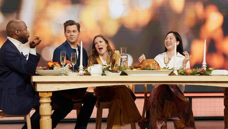 Sara Jane Ho Gives Drew and Andrew Rannells Thanksgiving Etiquette Tips | Turkey Telethon 