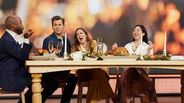 Sara Jane Ho Gives Drew and Andrew Rannells Thanksgiving Etiquette Tips | Turkey Telethon 