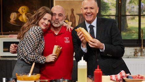 Owner of Pat's King of Steaks Shows Drew How to Make an Authentic Philly Cheesesteak 
